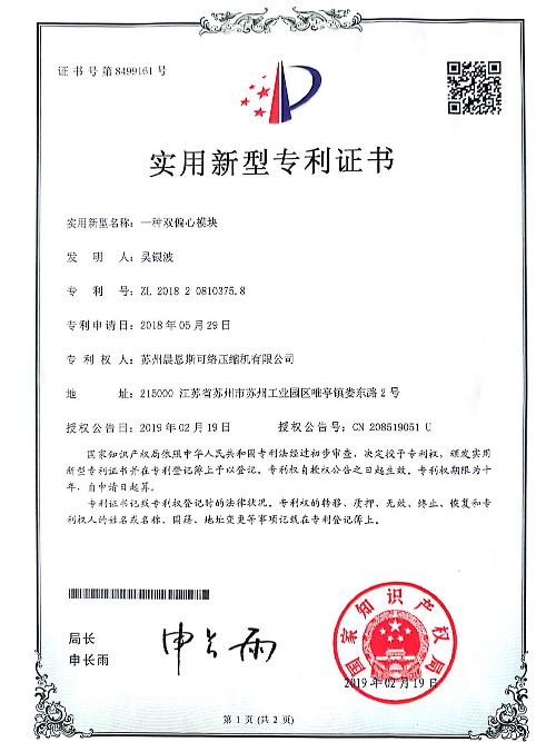 雙偏心塊-實用新型專利